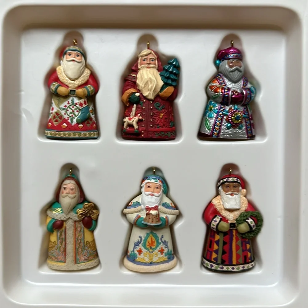 Set of Hallmark Keepsake 2006 Santa's From Around the World, Miniatures
